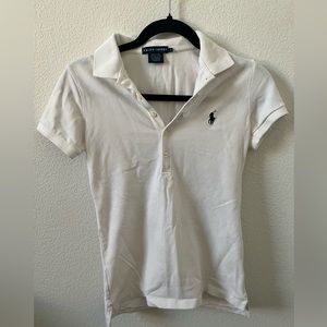 RALPH LAUREN WHITE POLO SHIRT 🤍 SIZE S